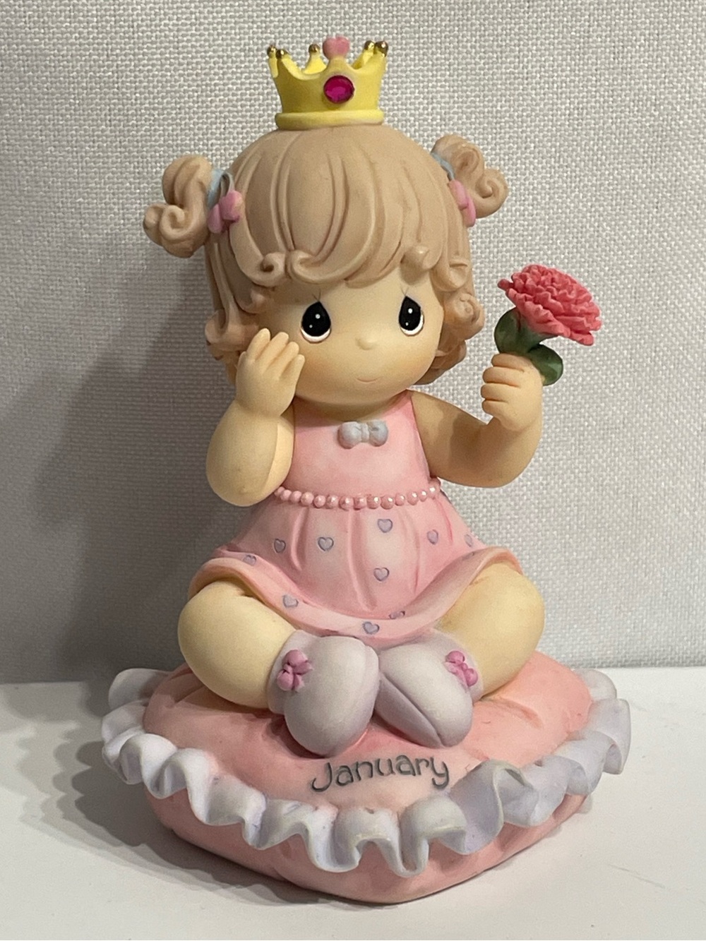 retired Precious Moments January Birthday Princess figurine